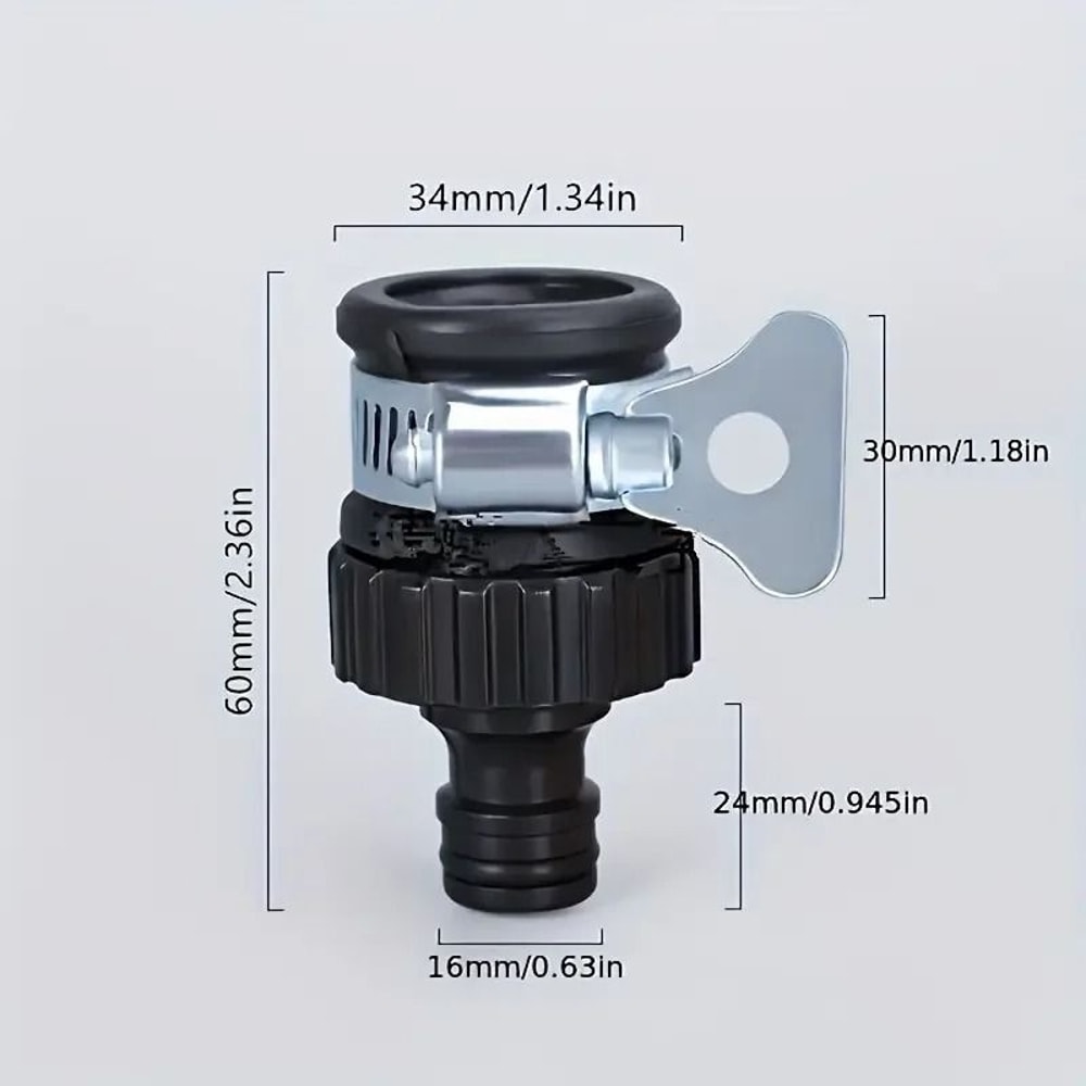 Universal HighPressure Hose Connector With Builtin Water Filter Fits EUUS Threads 5