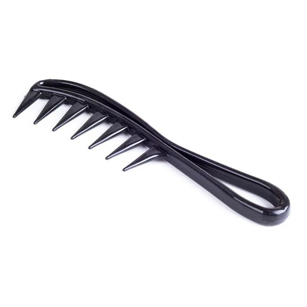 Hairdressing Comb For Men Black WideTooth Massage Comb For Styling 6