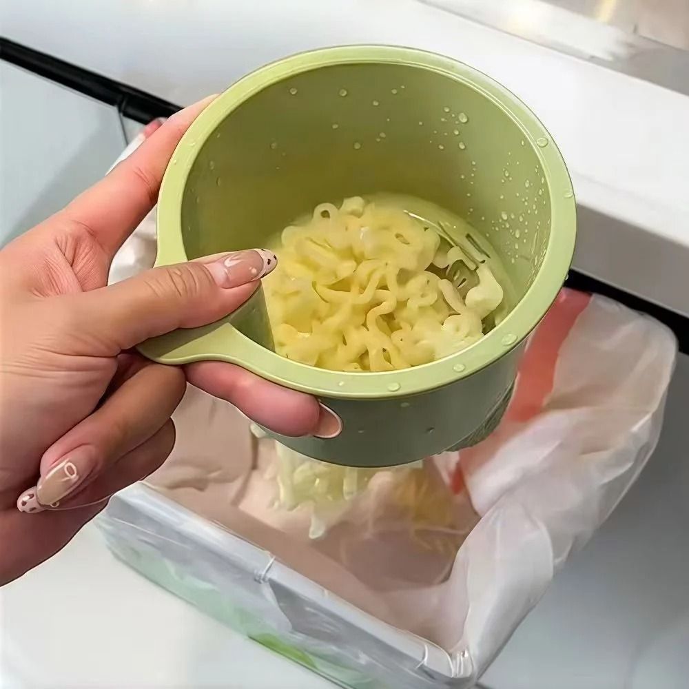 OneTouch Press Drain Basket Removable Sink Strainer Kitchen Storage Holder 5