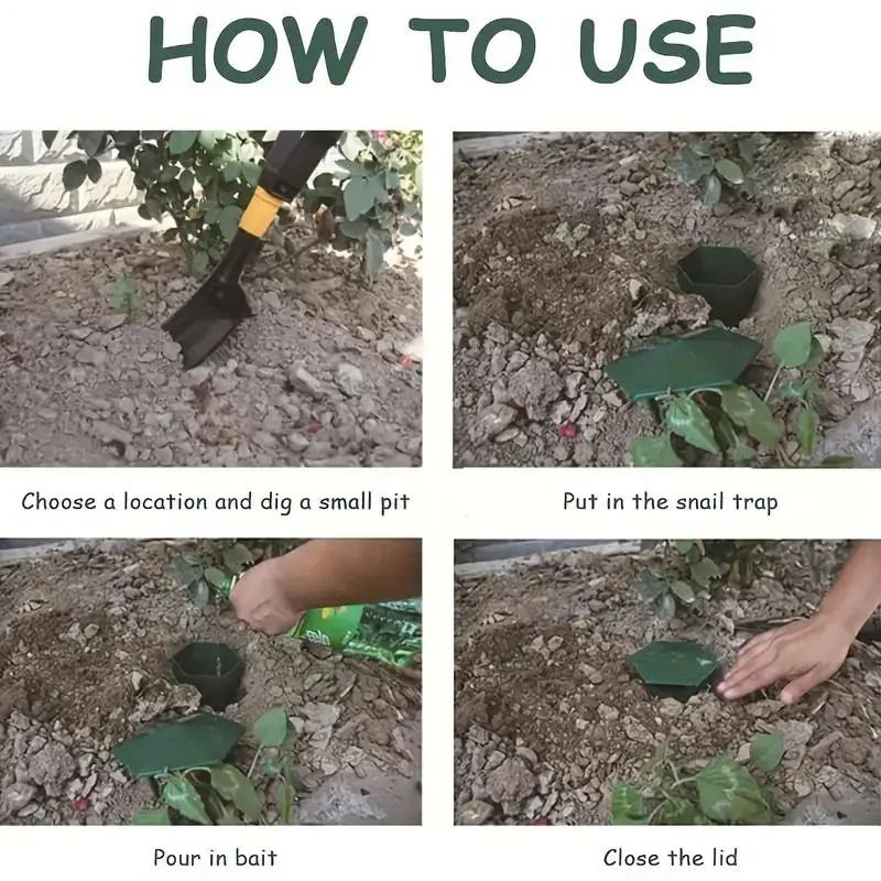 Durable Snail Slug Trap Safe Plastic Cage For Vegetables And Flowers 5