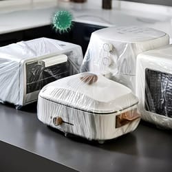 10pcs reusable transparent protective covers – universal dust shield for household appliances