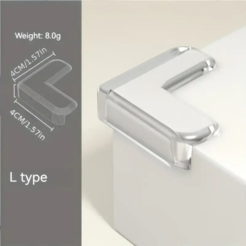 10pcs Transparent Silicone Corner Protector Set Safe Edge Guards For Furniture Home Safety 1