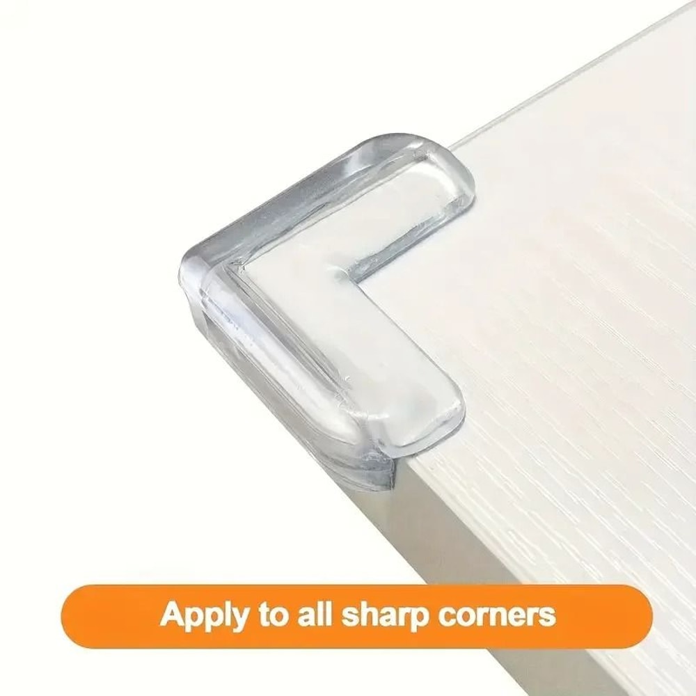 10pcs Transparent Silicone Corner Protector Set Safe Edge Guards For Furniture Home Safety 2