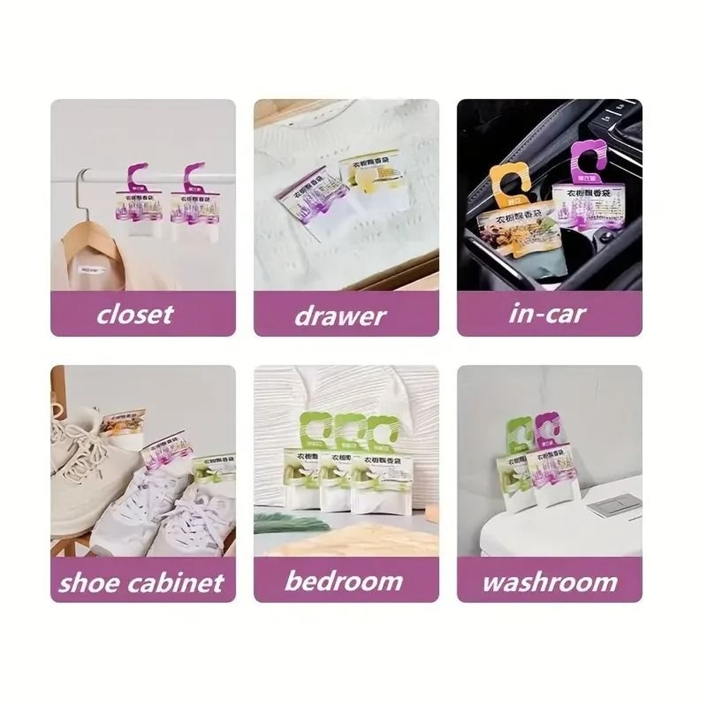 1pc Wardrobe Sachet LongLasting Freshness Odor Elimination For Closet Car Home 5