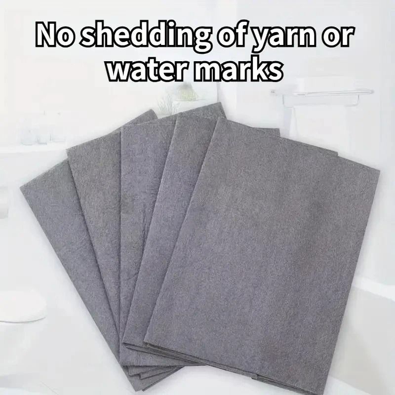 Magic Glass Cleaning Cloth Thickened StreakFree Towel Reusable DualSided Erase 6