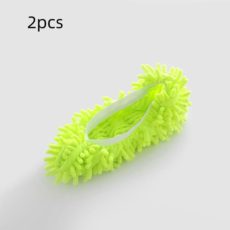FloorMopping Shoe Covers 2pcs Lazy Cleaning Slippers Mop Head Refills 9