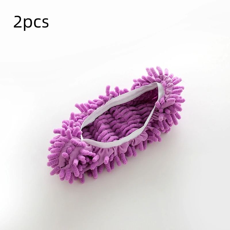 FloorMopping Shoe Covers 2pcs Lazy Cleaning Slippers Mop Head Refills 11