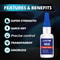 50g 176oz MultiPurpose Super Glue Transparent Strong Adhesive 1
