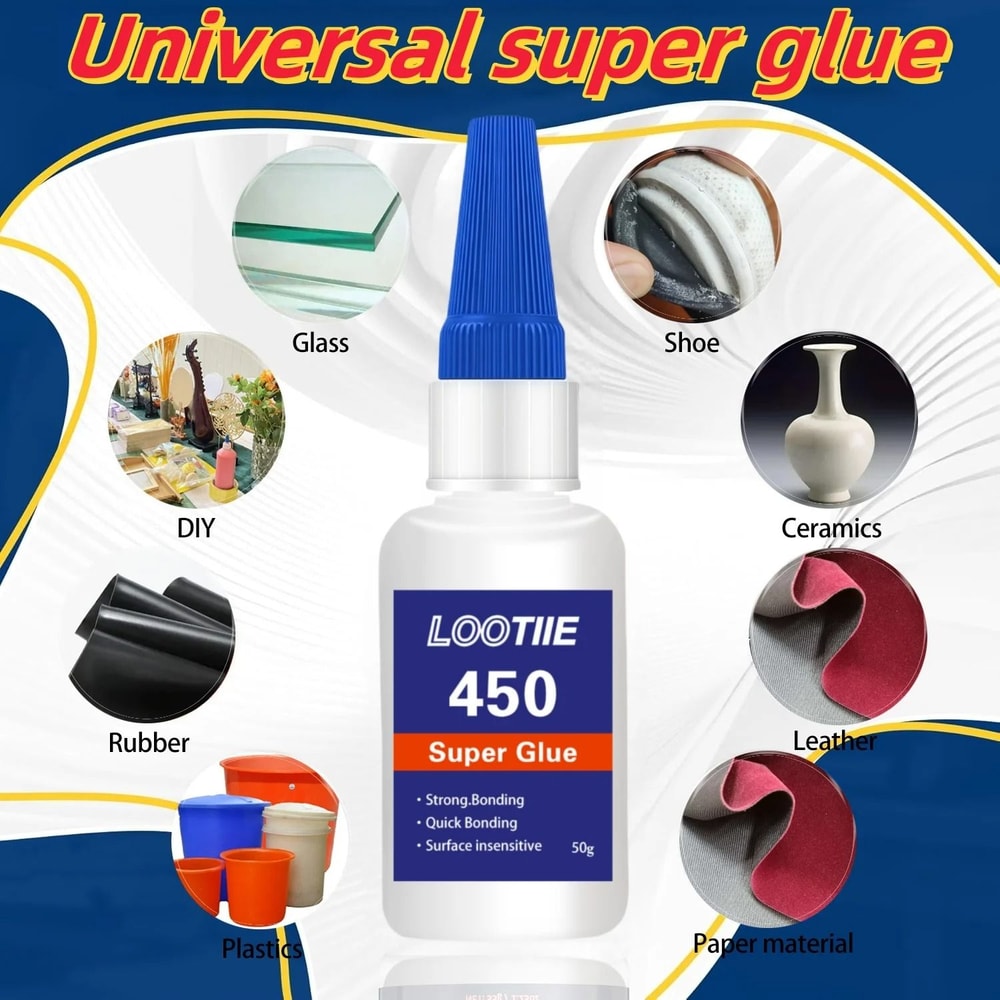 50g 176oz MultiPurpose Super Glue Transparent Strong Adhesive 2