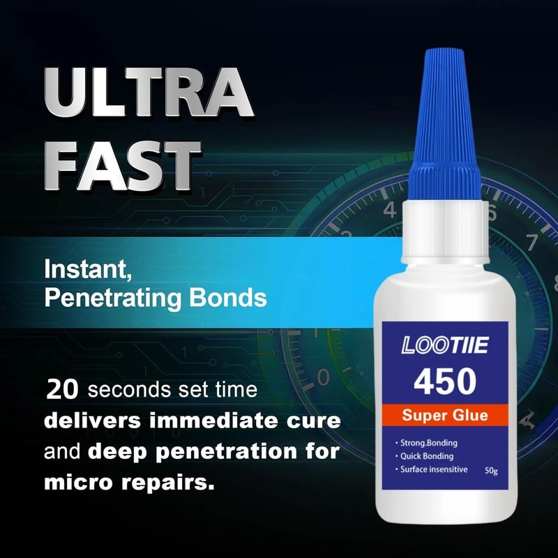 50g 176oz MultiPurpose Super Glue Transparent Strong Adhesive 6