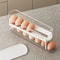 AutoRotating Clear Egg Holder 2Layer SpaceSaving Fridge Organizer 4