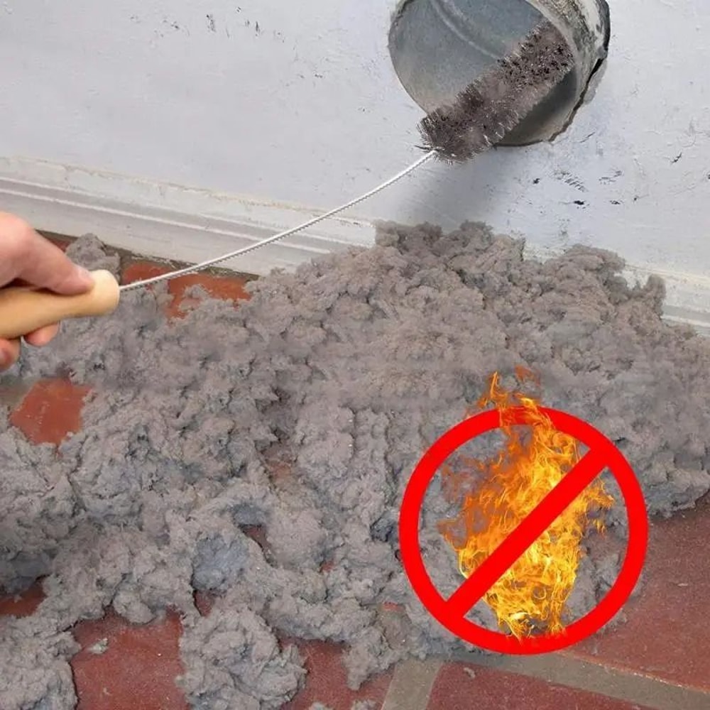 2Pack 3in1 Dryer Vent Cleaner Kit HeavyDuty Lint Crevice Brush Set 5