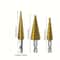 Step Drill Kit HighSpeed MultiSize Drilling For Wood Metal 1