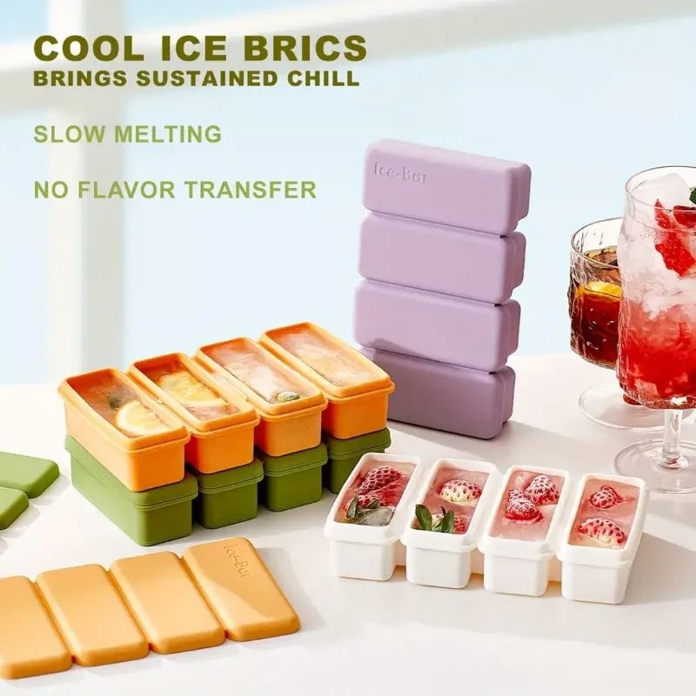 Silicone Ice Cube Tray BPAFree EasyRelease Design 1