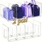 2Piece Transparent Closet Organizer 4Compartment Storage With Adjustable Partitions 0