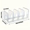 2Piece Transparent Closet Organizer 4Compartment Storage With Adjustable Partitions 2