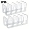 2Piece Transparent Closet Organizer 4Compartment Storage With Adjustable Partitions 6
