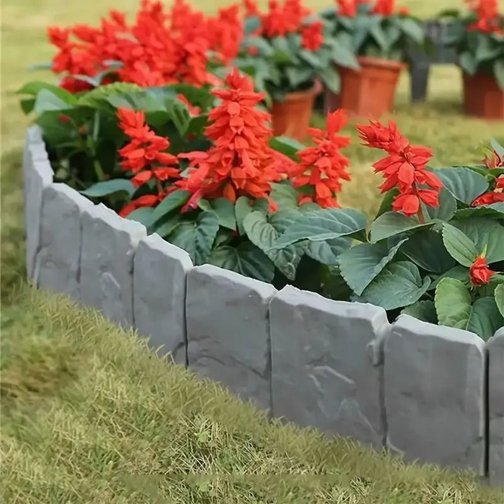 Foldable Plastic Garden Fence Versatile Landscape Border Outdoor Divider 1