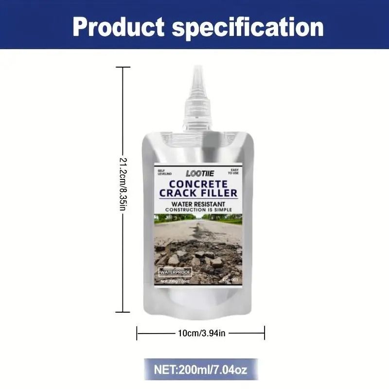 SelfLeveling Concrete Repair Adhesive QuickDrying Joint Sealant Leakproof Shield 2