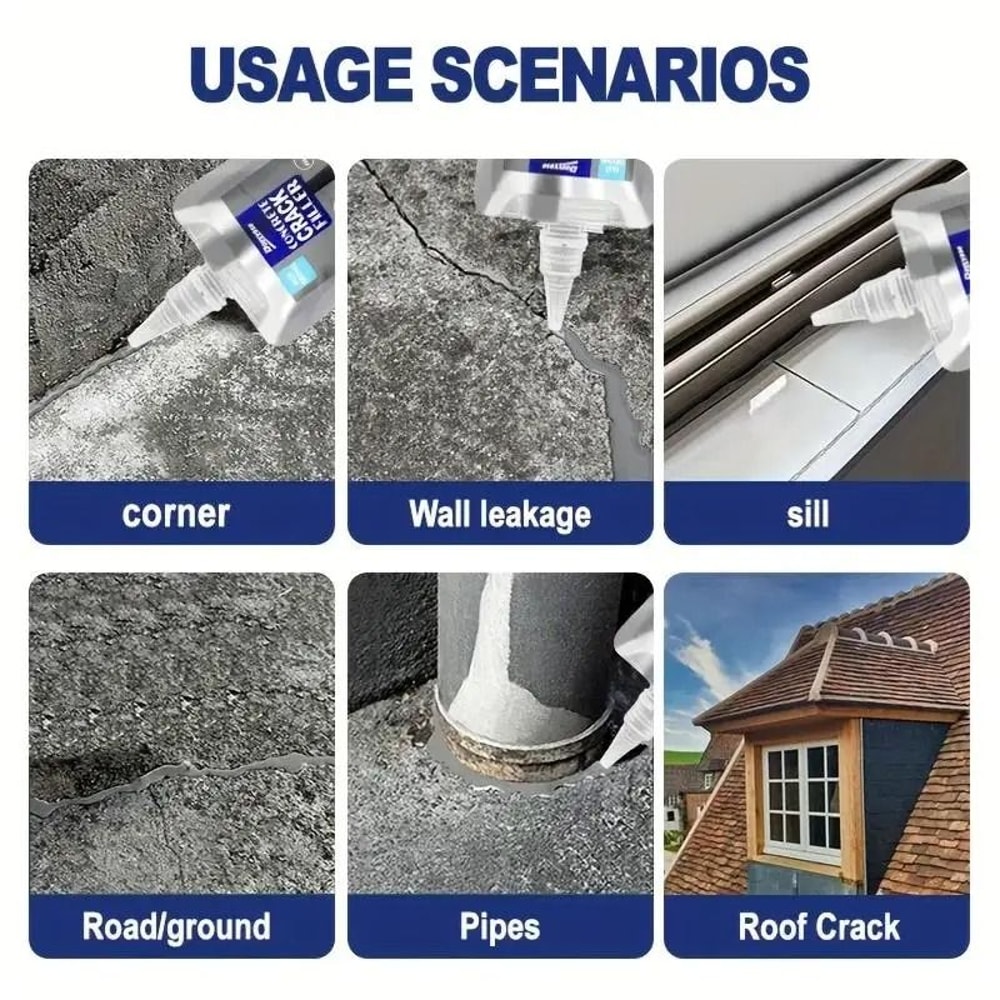 SelfLeveling Concrete Repair Adhesive QuickDrying Joint Sealant Leakproof Shield 5