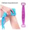 Silicone Back Scrubber Belt Extended Reach Body Brush Massage Shower Towel 2