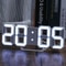 3D LED Digital Clock Modern Glow Wall Decoration Aesthetic Room Decor 0