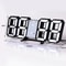 3D LED Digital Clock Modern Glow Wall Decoration Aesthetic Room Decor 4