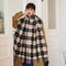 Autumn Winter HeartShaped Plaid Scarf Thick Oversized Blanket Shawl 2