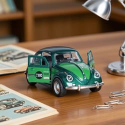 green beetle alloy model car – pull-back classic collectors toy