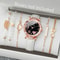 6Piece Fashion Heart Dial Watch Set Elegant Leather Band Leaf Bracelet Collection 9