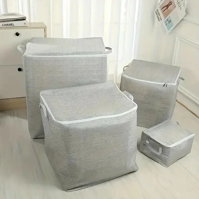 Household Large Capacity NonWoven Storage Bag HeavyDuty Wardrobe Organizer 6