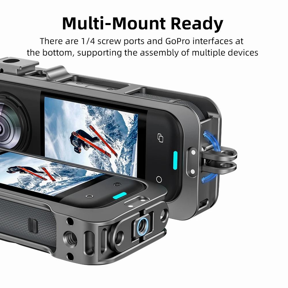 Metal Cage Protective Case Premium Aluminum Expansion Frame For 360 Action Cameras 3