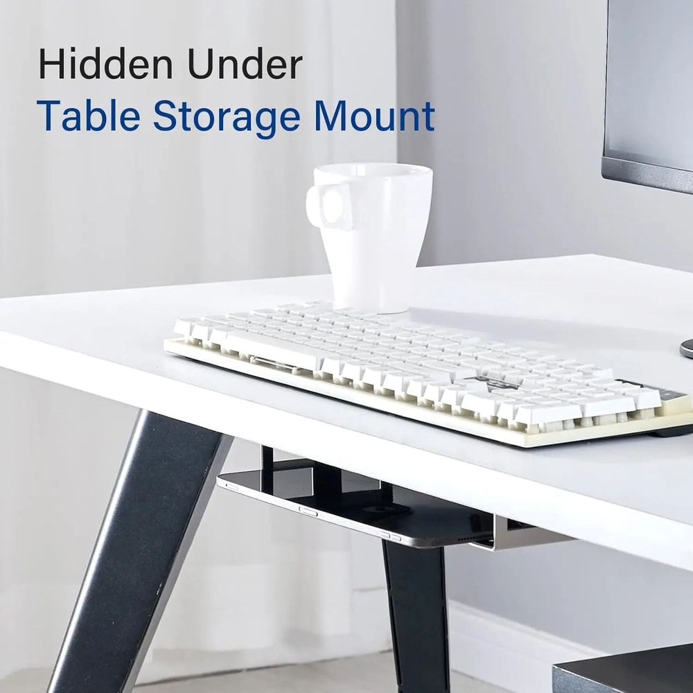 Under Desk Laptop Storage Mount HeavyDuty Metal Bracket For MacBook Accessories 2