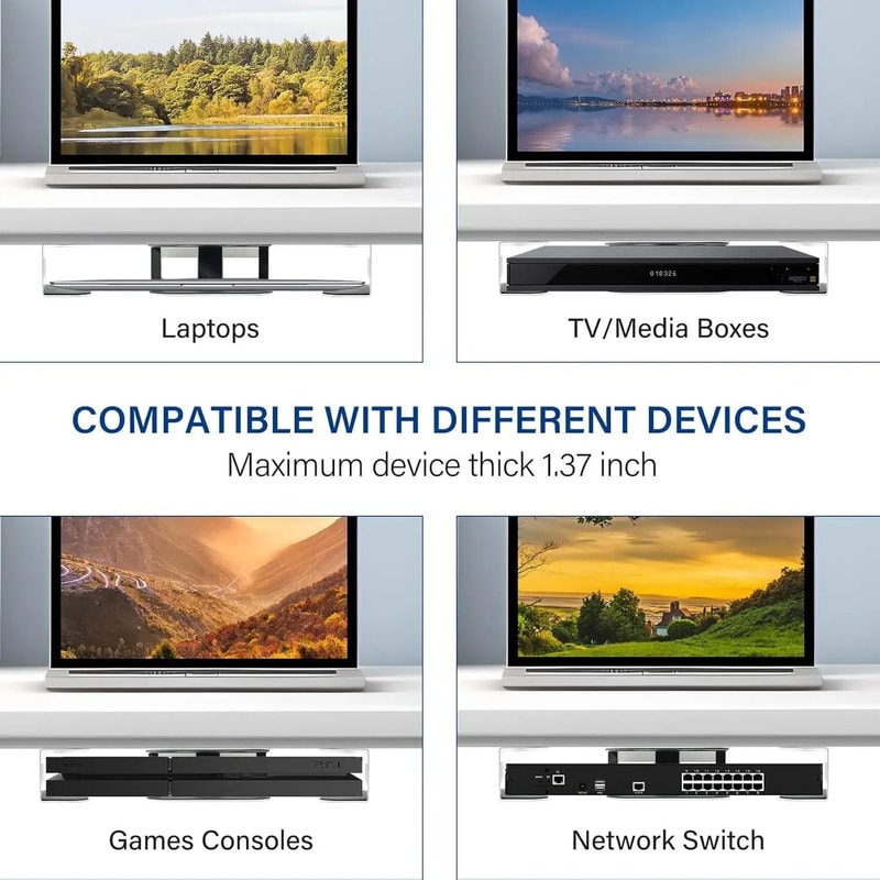 Under Desk Laptop Storage Mount HeavyDuty Metal Bracket For MacBook Accessories 3