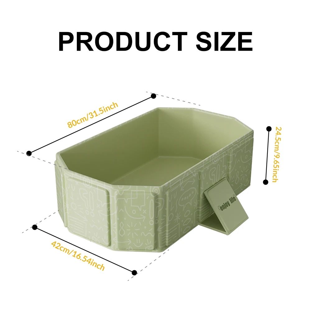 Childrens Portable Thick Folding Bathtub TravelFriendly Durable Design 1