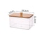 Aesthetic Bamboo Lid Storage Collection Decorative Laundry Desktop Organizer 6