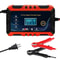 12V 6A Intelligent Pulse Repair Battery Charger Smart Automatic Power For Auto Motorcycle 8