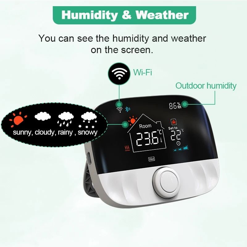 Tuya Smart Home Wireless WiFi Thermostat Smart Heating Control For Gas Boilers 6