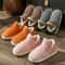 New Winter Fur Slippers Fashionable Warmth For Women Men 1