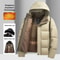 Graphene Thermal Windproof Jacket Mens Winter Fashion Hooded Overcoat 2