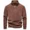 Quality Thickened Warm Fleece Jacket Mens Zipper Neck Soft Shell Pullover 8