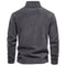 Quality Thickened Warm Fleece Jacket Mens Zipper Neck Soft Shell Pullover 1