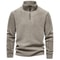 Quality Thickened Warm Fleece Jacket Mens Zipper Neck Soft Shell Pullover 5