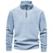 Quality Thickened Warm Fleece Jacket Mens Zipper Neck Soft Shell Pullover 7
