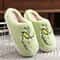 Autumn Winter Green Fur Monster Slippers Fashionable Indoor Plush Slides 0