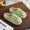 Autumn Winter Green Fur Monster Slippers Fashionable Indoor Plush Slides 1