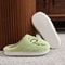Autumn Winter Green Fur Monster Slippers Fashionable Indoor Plush Slides 3