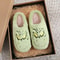 Autumn Winter Green Fur Monster Slippers Fashionable Indoor Plush Slides 6