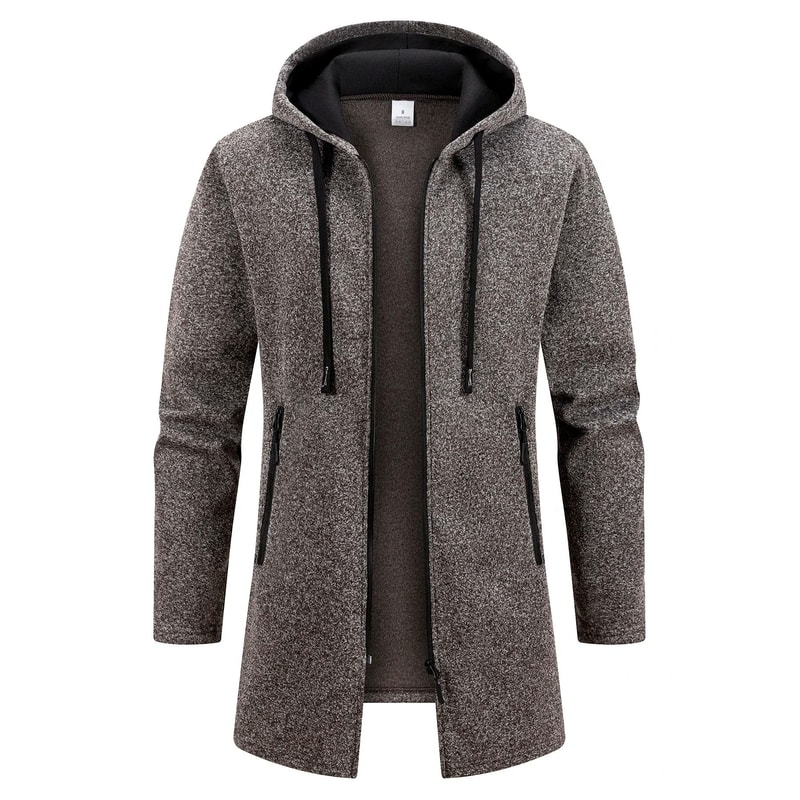 New Streetwear Mens Long Sleeve Sweatshirt Oversized Winter Warm Jacket Coat 1