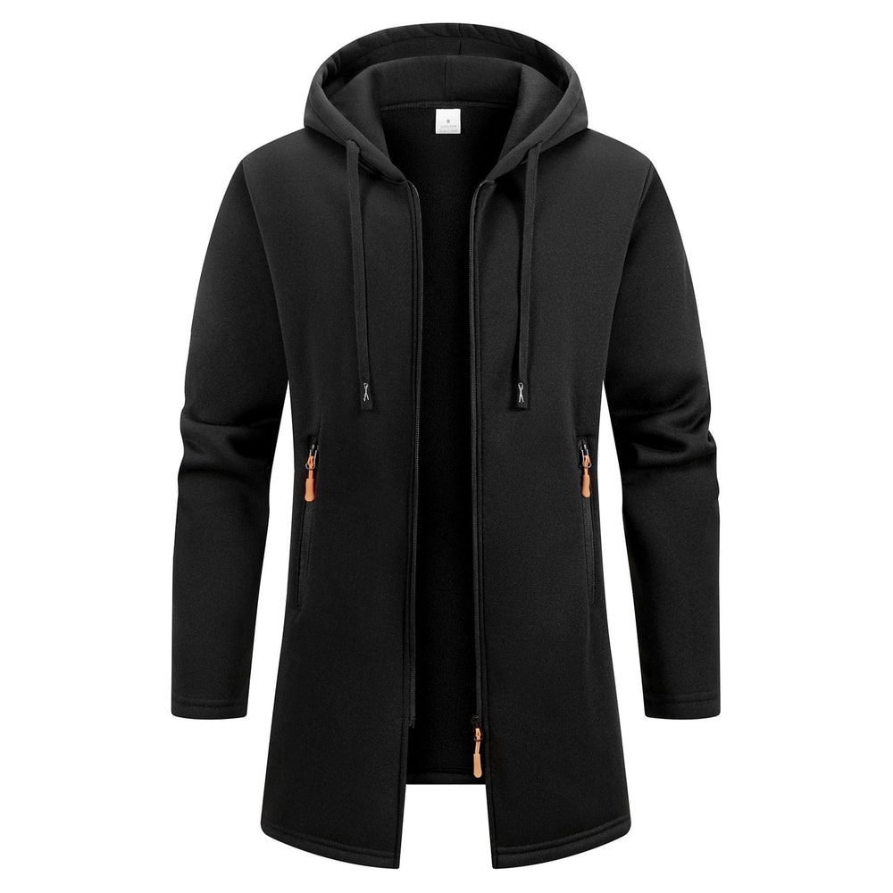 New Streetwear Mens Long Sleeve Sweatshirt Oversized Winter Warm Jacket Coat 0